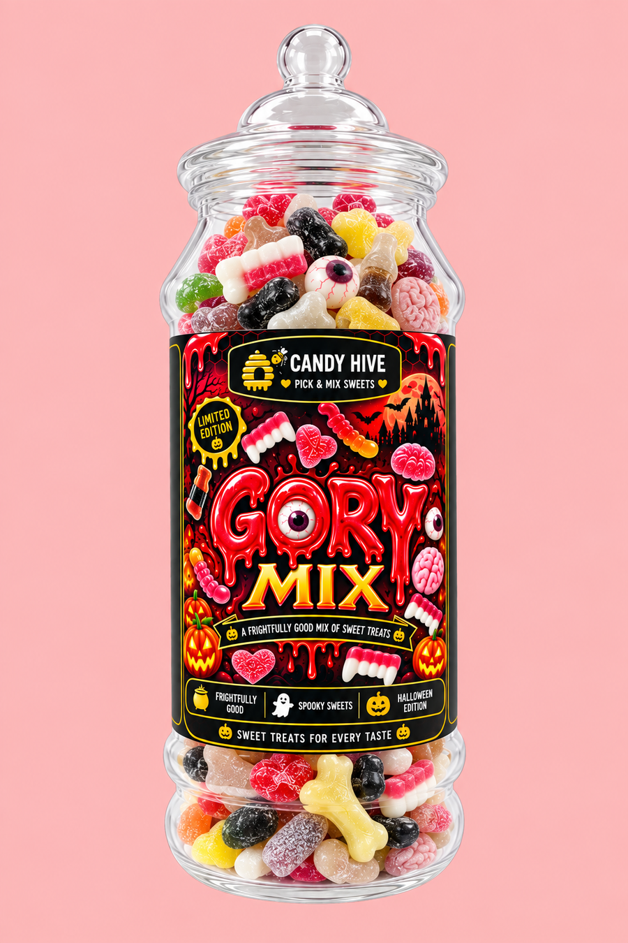 Gory Mix - Halloween Theme Gift Jar (650 grams)