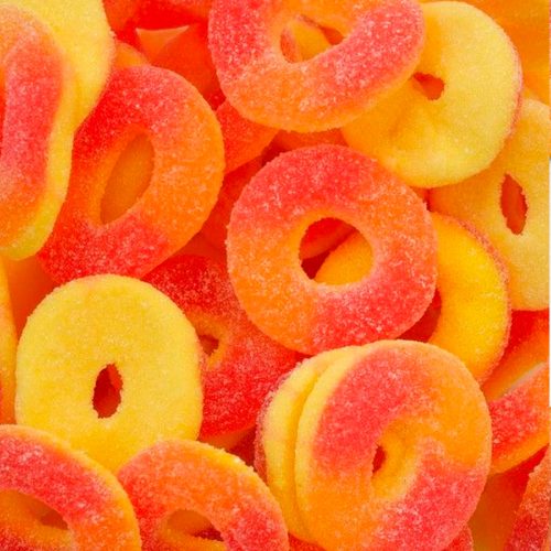 Mini Peach Rings - Gifting Jar