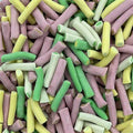 Dusted Rhubarb and Custard Tubes*