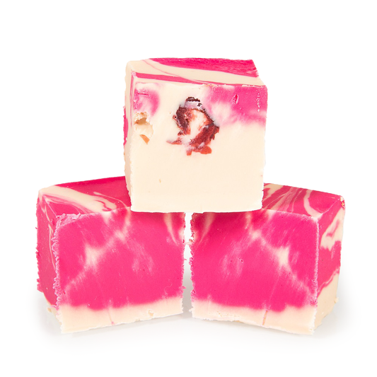 White Chocolate Cranberry Fudge