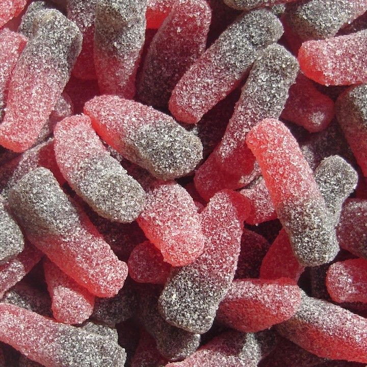 Fizzy Cherry Cola Bottles*