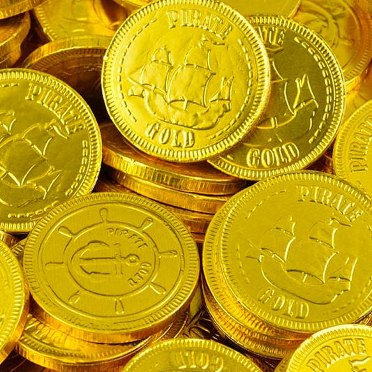 Pirate Gold Milk Chocolate Coins - Gifting Jar