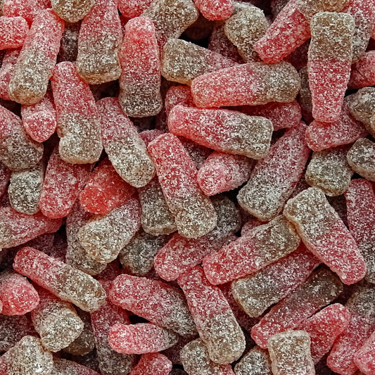 Sour Fizzy Cherry Cola Bottles